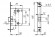 Защелка Armadillo (Армадилло) врезная LH 720-50 CP Хром BOX на 70мм /прям/ чертеж