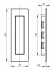 Ручка для раздвижных дверей SH010 URB BB-17 Коричневая бронза, схема