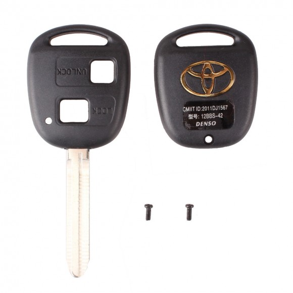 Корпус ключа Toyota 2 кнопки (Toy43)