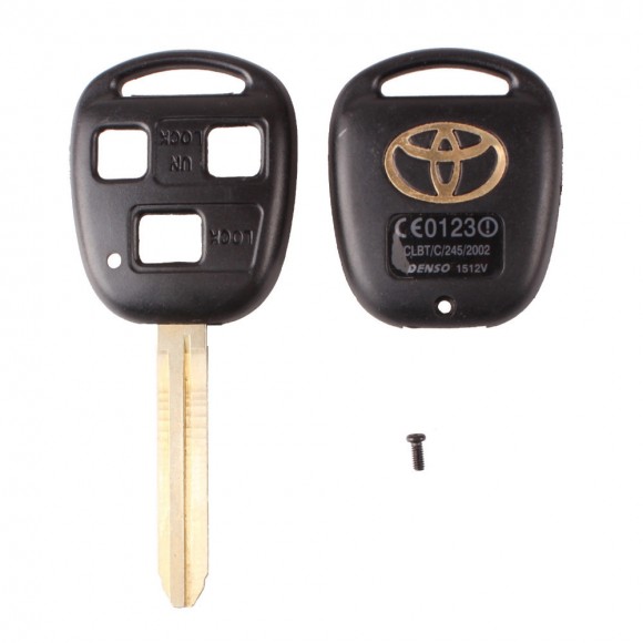 Корпус ключа Toyota 3 кнопки (Toy43)