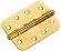 Петля Morelli стальная универсальная скругленная MS-C 100X70X2.5-4BB SG Цвет - Матовое золото фото
