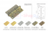 Петля Morelli латунная универсальная MBU 100X70X3-4BB SG Цвет - Матовое золото чертеж