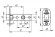 Защелка Armadillo (Армадилло) врезная LH 220-45-25 AB Бронза BOX /овал/ чертеж