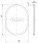Декоративная накладка Fuaro (Фуаро) ESC 475 СP ХРОМ на сувальдный замок чертеж