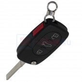 Корпус выкидного ключа AUDI 3 кнопки + паника (A4, A6, A8, TT, Quattro, S4, S6, S8)
