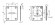 Декоративная накладка Fuaro (Фуаро) ESC081/082-CP-8 (ХРОМ) на сув. замок сталь (1пара) чертеж