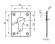 Декоративная накладка Fuaro (Фуаро) ESC083-CP-8 (ХРОМ) на цилиндр сталь (2 шт.) чертеж